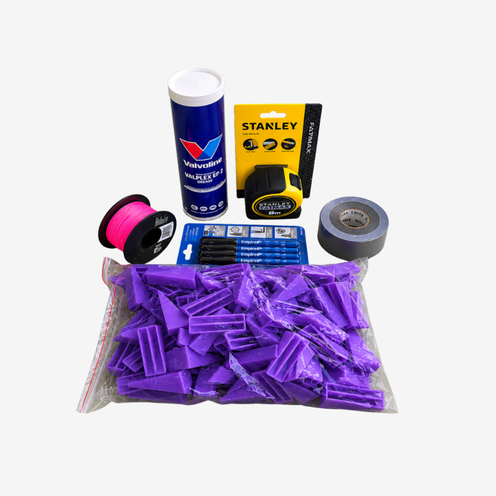 Accessories required or to assist in retaining wall construction